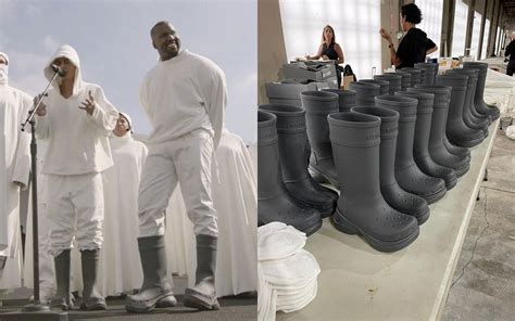 rubber roid boots kanye